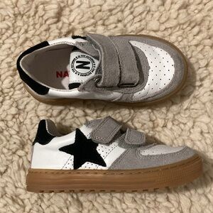 Naturino Toddler Sneakers Size 23 White/Grey/Black